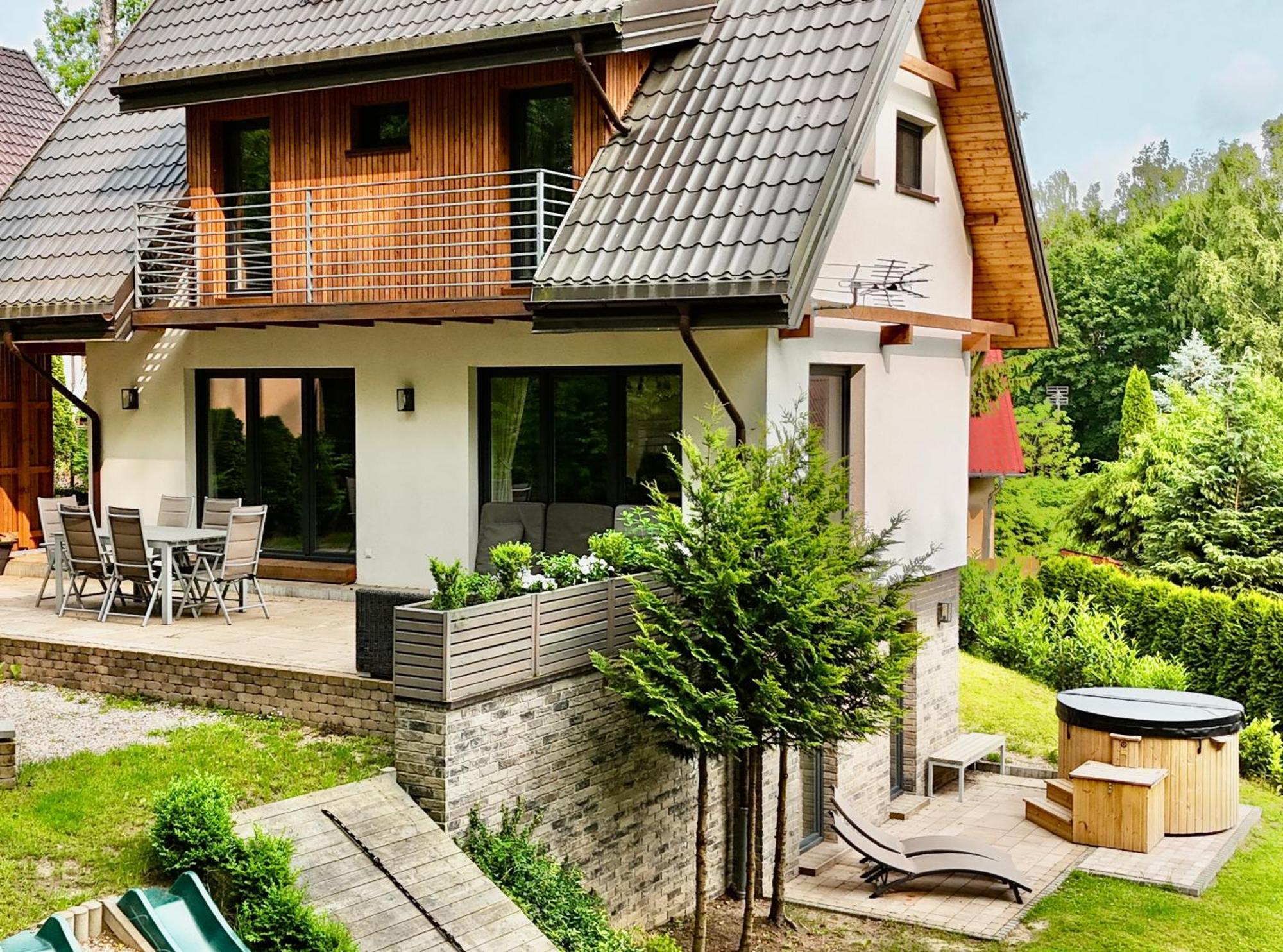 Mazursko - Komfortowe Domy 8 Osobowe Nad Jeziorem, Balia Lub Sauna Kretowiny Exterior foto